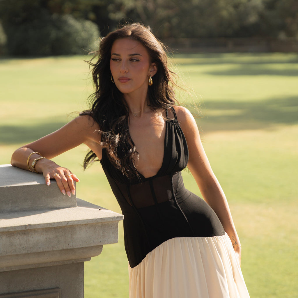 Celeste Corset Dress Ivory