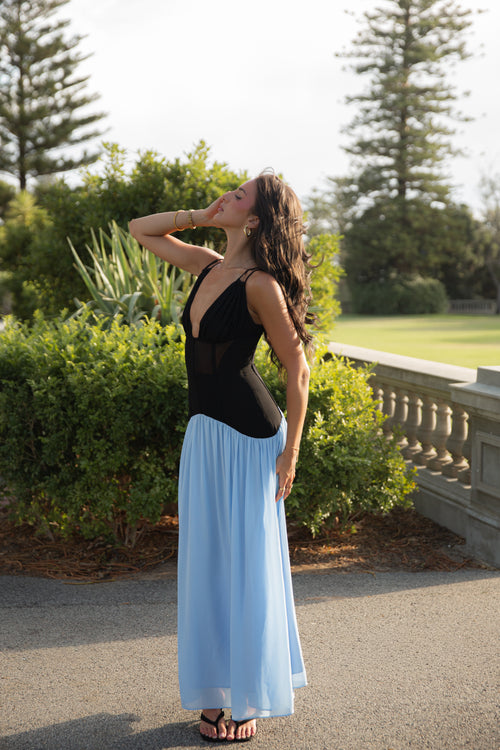 Celeste Corset Dress Perriwinkle