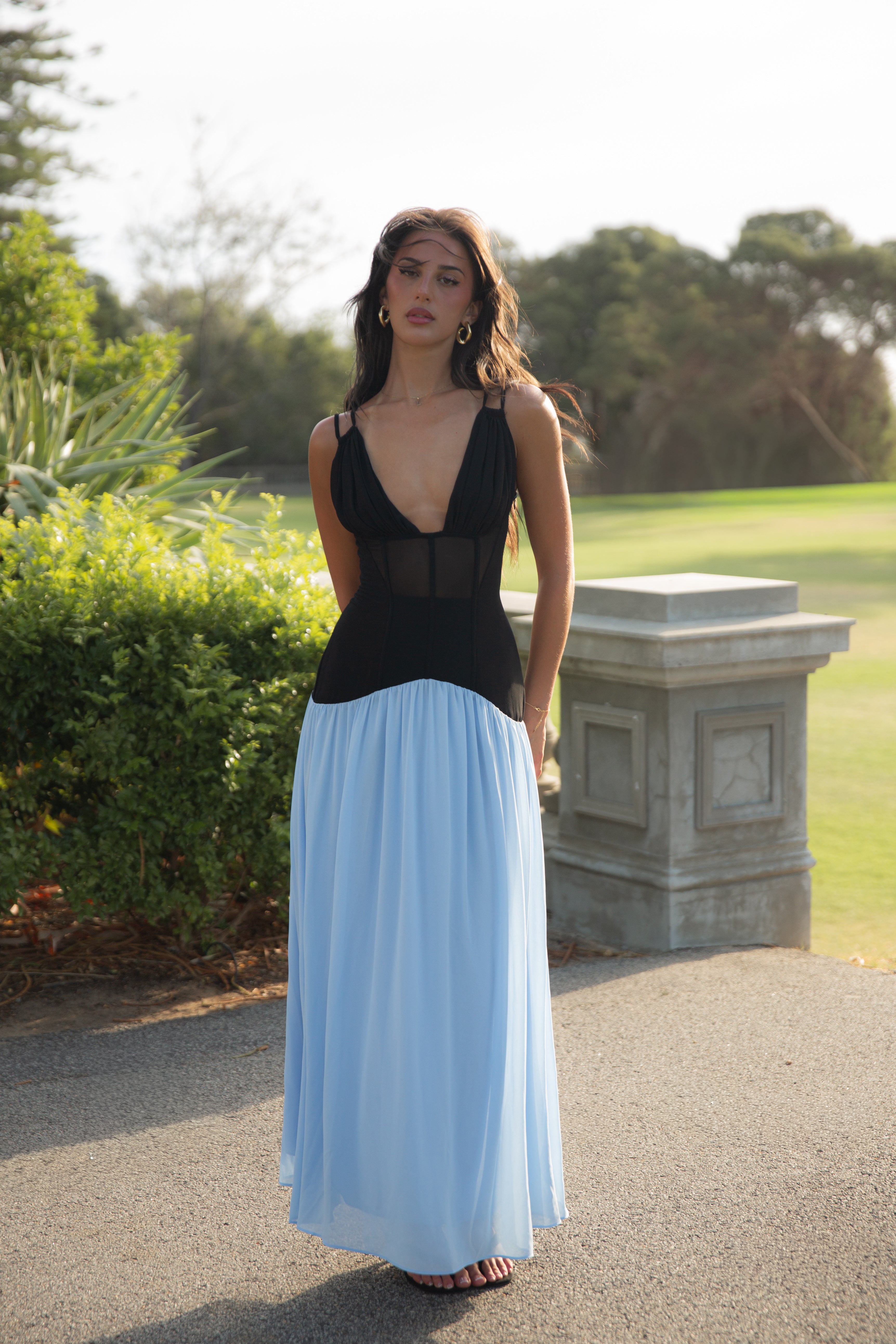 Celeste Corset Dress Perriwinkle